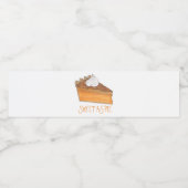 Zoet als taart zoete aardappel taart vakantie dess waterfles etiket (Enkel label)