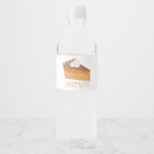 Zoet als taart zoete aardappel taart vakantie dess waterfles etiket (Voorkant)