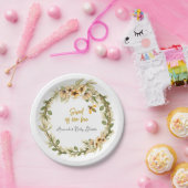 Zoet als wit Baby shower kan zijn Papieren Bordje (Feest)