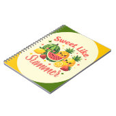 Zoet Als Zomer Kawaii Fruit Notitieboek (Linkerzijde)