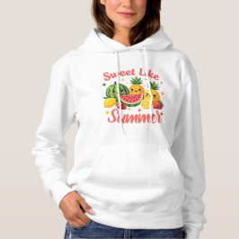 Zoet Als Zomer Kawaii Fruit Watermeloen Ananas Hoodie