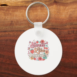 Zoet Als Zomer – Mooie Fruit- & Bloemstickers Sleutelhanger