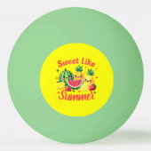 Zoet Als Zomer Mooie Fruit Cartoon Pingpongbal (Achterkant)
