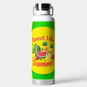 Zoet Als Zomer Mooie Fruit RVS Waterfles (Achterkant)