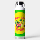 Zoet Als Zomer Mooie Fruit RVS Waterfles (Voorkant)