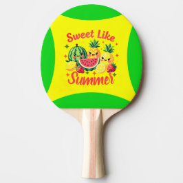 Zoet Als Zomer Mooie Kawaii Fruit Afdruk Tafeltennisbatje