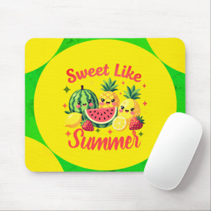 Zoet Als Zomer Mooie Kawaii Fruit Muismat