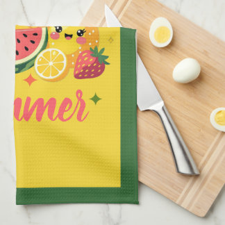 Zoet Als Zomer Mooie Vrucht | Tropische Decoratie Theedoek
