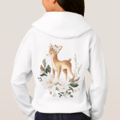 Zoet Baby Herten Ivoor Bloemen Groen (Achterkant)