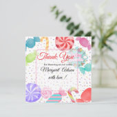 zoet baby shower bedankkaart (Staand voorkant)