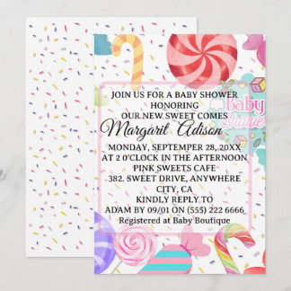 zoet baby shower kaart