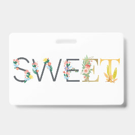 Zoet badge