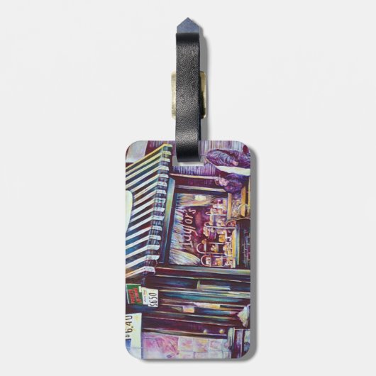 zoet  bagagelabel (Achterkant verticaal)