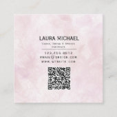 Zoet Bakkerij Fruit Cupcakes Patisserie Vierkante Visitekaartje (Achterkant)