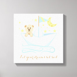 Zoet Beer in papierbakkerij Canvas Afdruk