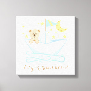 Zoet Beer in papierbakkerij Canvas Afdruk