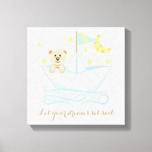 Zoet Beer in papierbakkerij Canvas Afdruk (Voorkant)