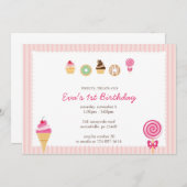 zoet, behandeling en eerste geboorte kaart (Voorkant / Achterkant)