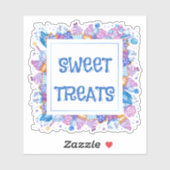 Zoet behandelt op maat gesneden vinylSticker Sticker (Vel)