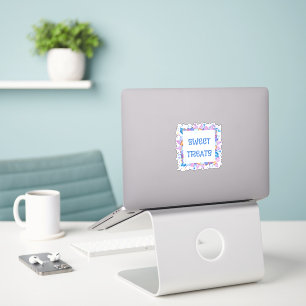 Zoet behandelt op maat gesneden vinylSticker Sticker