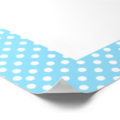 Zoet blauw en grijs olifant - Baby Boy Poster (Hoek)