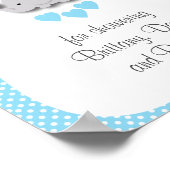 Zoet Blauw en grijze olifant - Hartelijk dank Poster (Hoek)