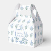 Zoet Bloemen Heilig Doopsel Eerste Communie Kam Bedankdoosjes (Voorkant Zijde)