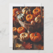 Zoet Boerderij Kind Onze kleine pompoen draait er Kaart (Achterkant)