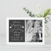 ZOET BORD %PIPE% HET WENSKAART VAN DE FOTO VAN DE FEESTDAGENKAART (Staand voorkant)