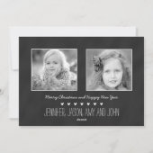 ZOET BORD %PIPE% HET WENSKAART VAN DE FOTO VAN DE FEESTDAGENKAART (Achterkant)