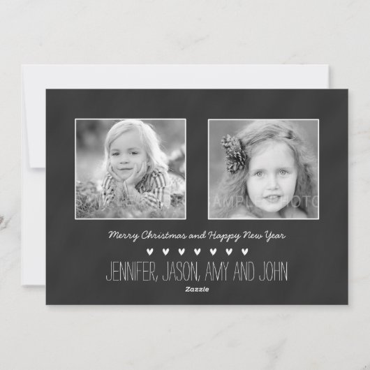 ZOET BORD %PIPE% HET WENSKAART VAN DE FOTO VAN DE FEESTDAGENKAART (Achterkant)