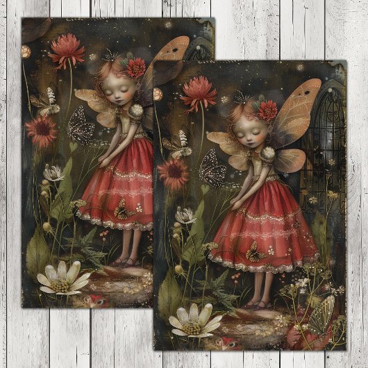 ZOET BOS FEE DECOUPAGE TISSUE PAPIER