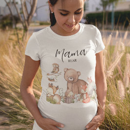 Zoet bosdier Baby shower Mama Beer T-shirt