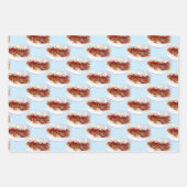 Zoet brood met aardbeien en room inpakpapier vel (Voorkant 3)