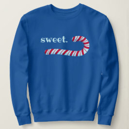 "Zoet." Candy Cane kerstshirt Trui