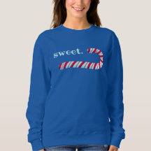 "Zoet." Candy Cane kerstshirt