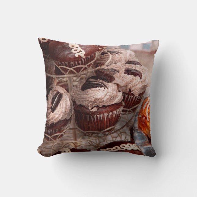 Zoet - Cupcake - Cupcake berg Kussen (Voorkant)
