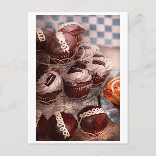 Zoet - Cupcake - Cupcake Briefkaart (Voorkant)