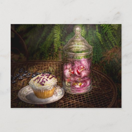 Zoet - Cupcake - Eat me Briefkaart (Voorkant)