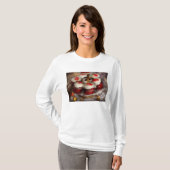Zoet - Cupcake - Rode fluwelen cupcakes T-shirt (Voorkant volledig)