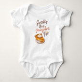 Zoet dan pompoentaart, Herfst vibes, dankzegging Romper (Voorkant)