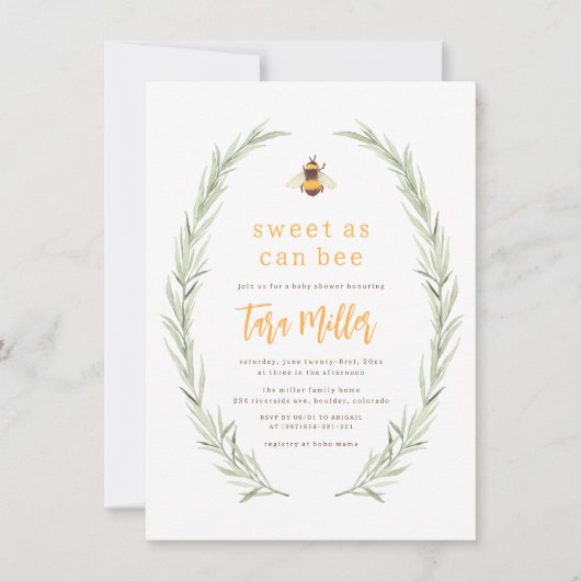 Zoet dat dit een bijtend geslacht neutraal Baby sh Kaart (Voorkant)