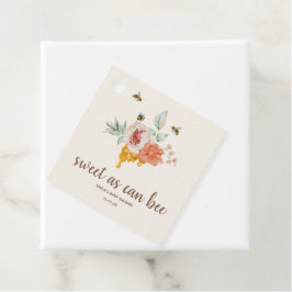 Zoet dat het Baby shower van de Floral Honeycomb k Bedankjes Labels