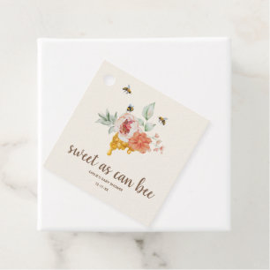 Zoet dat het Baby shower van de Floral Honeycomb k Bedankjes Labels