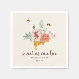 Zoet dat het Baby shower van de Floral Honeycomb k Servet