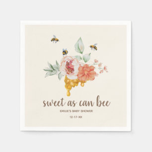 Zoet dat het Baby shower van de Floral Honeycomb k Servet