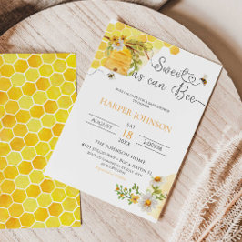 Zoet dat het kan worden Honeycomb Floral Baby show Kaart