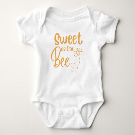 Zoet dat het schattige Baby van honingbijen is Romper (Voorkant)