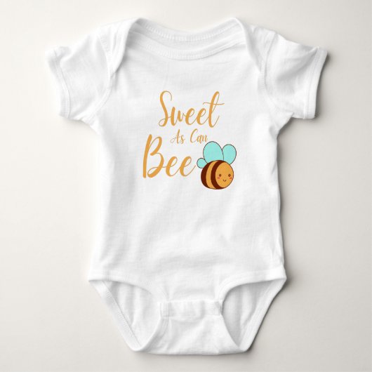 Zoet dat het schattige Baby van honingbijen kan zi Romper (Voorkant)