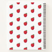 Zoet de Core Red Apple Pun Funny Cute Notitieboek (Achterkant)